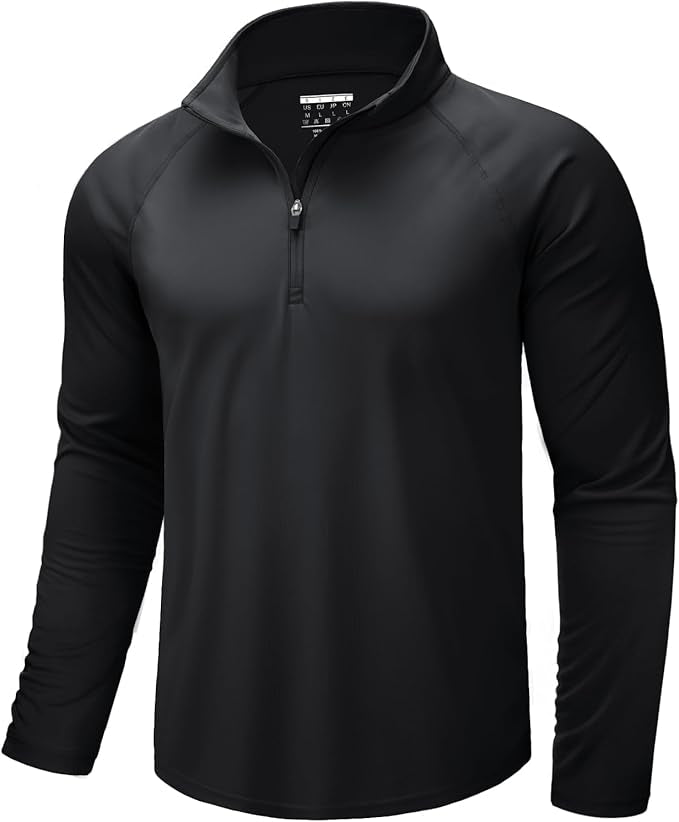 1/4 Zip up Long Sleeve Running Pullover