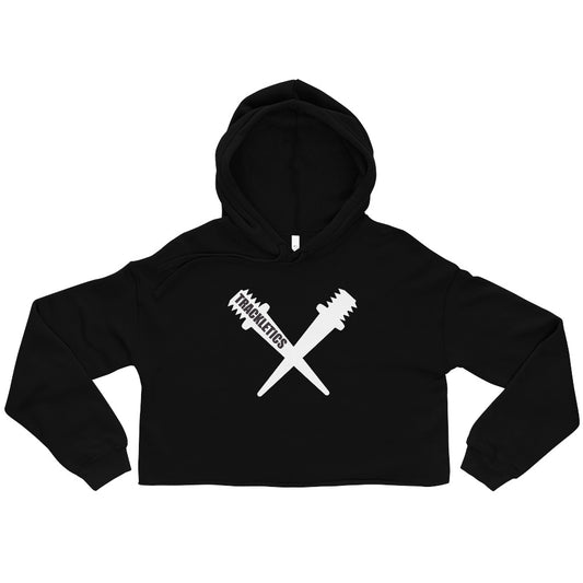 Cross Spike Crop Hoodie