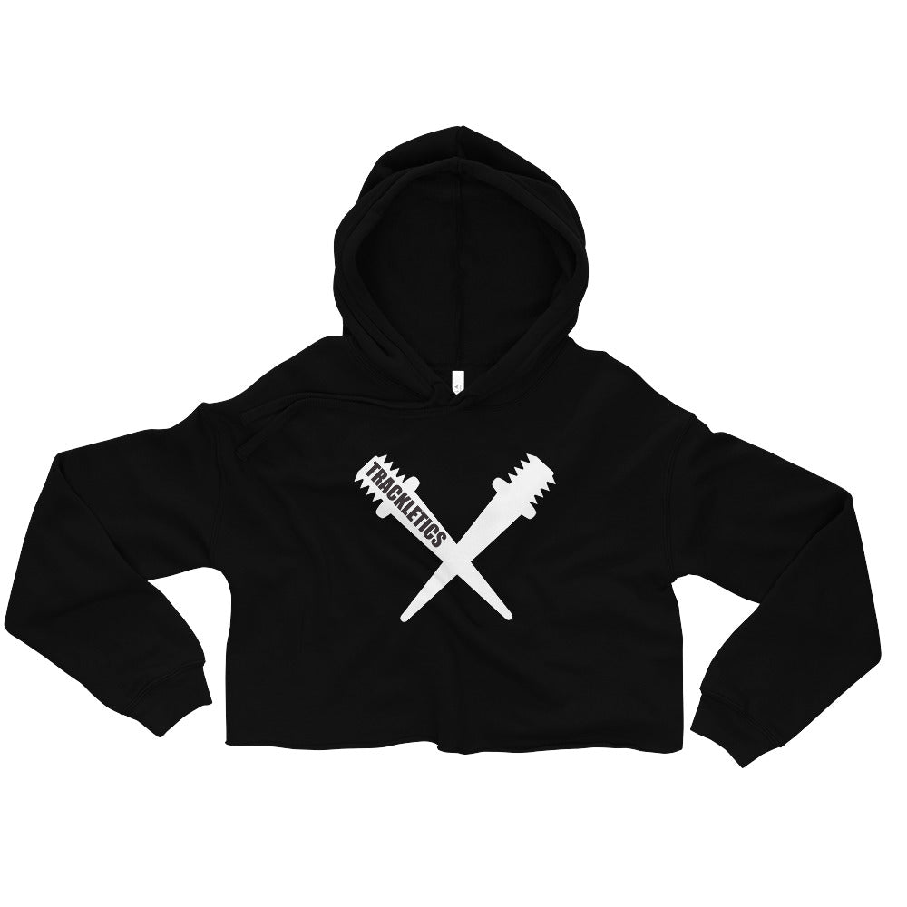 Cross Spike Crop Hoodie