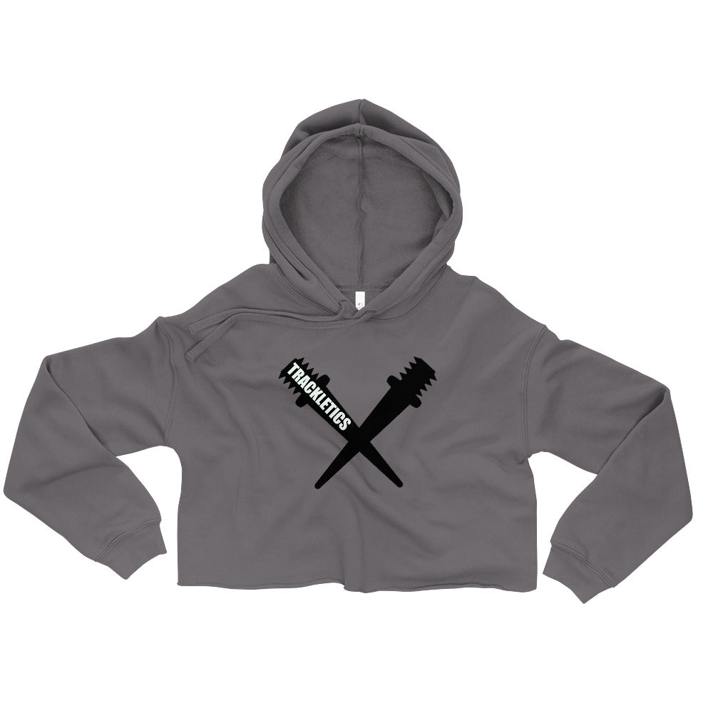 Cross Spike Crop Hoodie