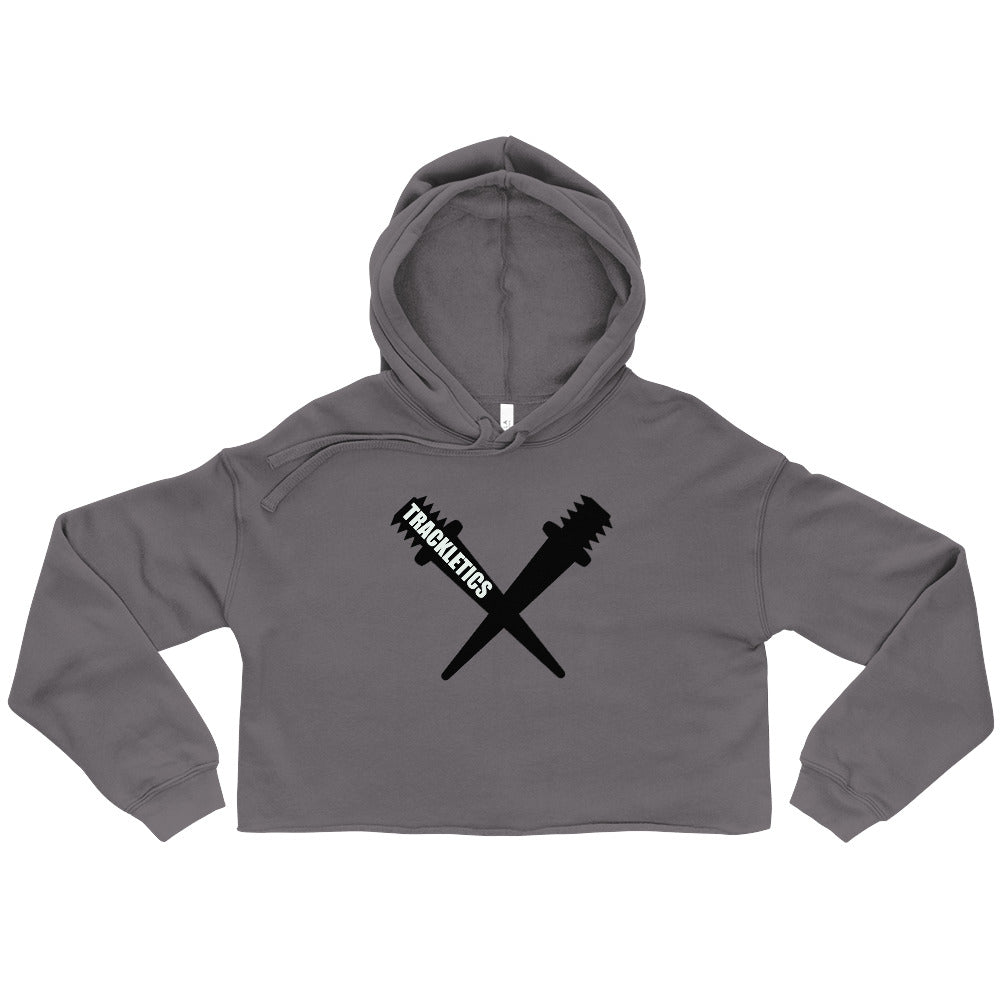 Cross Spike Crop Hoodie